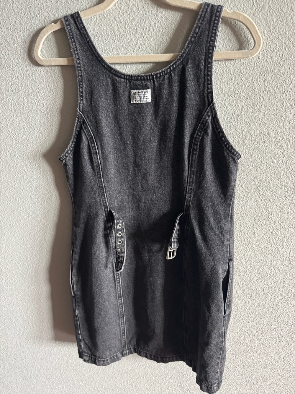 Levi’s Black Washed Denim Mini Dress